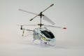 White electric helicopter model Royalty Free Stock Photo