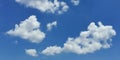 White puffy clouds. Royalty Free Stock Photo