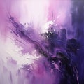 Abstract Purple Painting With Dynamic Chiaroscuro And Intense Emotional Expression Royalty Free Stock Photo