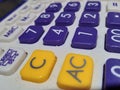white, purple, calculator, to make it easier to calculate in business / business