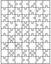 White puzzle, separate parts