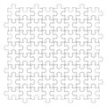 White puzzle, vector illustration