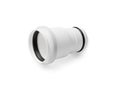 White PVC Fitting, Plastic Plumbing Pipe Isolated, Water Tube Connector, Plumber Equipment, Drain Pipe Part Royalty Free Stock Photo