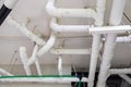 White PVC Water Pipeline System, Safe and Clean Watering in the Modern Building