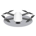 Quadcopter Drone with camera Gadget Vector illustration