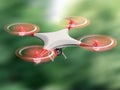 quadcopter drone with HD camera Royalty Free Stock Photo