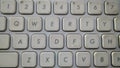 White Qwerty asd keyboard computer