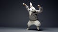 White Rabbit Hip Hop Dancing In National Geographic Style