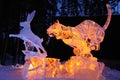 The White Rabbit Ice Sculpture