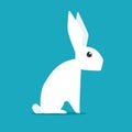 White rabbit vector Royalty Free Stock Photo