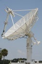 White radar dish