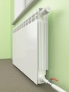 White radiator Royalty Free Stock Photo