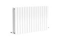 A white radiator isolated on a white background