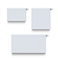 White radiator set