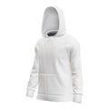 a White Raglan Hoodie image isolated on a white background