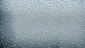 White rain drops on the glass car for texture and background Royalty Free Stock Photo