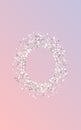 White Rain Vector Pink Background. Paper Dust Royalty Free Stock Photo