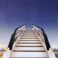 White ramp in airport Royalty Free Stock Photo