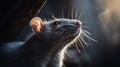 Vibrant Caricatures: A Realistic Fantasy Artwork Of A White Rat