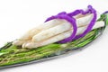 White raw asparagus