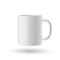 White realistic classic mug