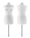 White realistic mannequin. Dummy for sewing