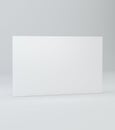 White realistic rectangle box package mockup with shadow for your design. Blank rectangular container or cardboard Royalty Free Stock Photo