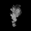 White realistic smoke isolated on black background, Steam smoke, Clouds, Pollution smoke