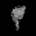 White realistic smoke isolated on black background, White smoke PNG, White steam smoke, White cloudy smoke