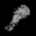 White realistic smoke isolated on black background, White smoke PNG