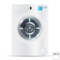 White realistic washing machine isolated over white background. Royalty Free Stock Photo