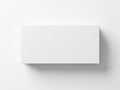 White rectangle box isolated on white background Royalty Free Stock Photo