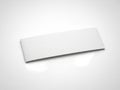 White rectangle object isolated on white background Royalty Free Stock Photo