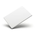 White rectangle object isolated on white background Royalty Free Stock Photo