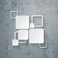 White Rectangle Squares Template Design Concrete