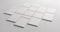 White Rectangular Blocks Arranged in a Diagonal Grid Pattern abstract arrangement Royalty Free Stock Photo