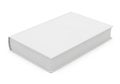 A white rectangular box with clean lines and minimalist design on a plain white background Royalty Free Stock Photo