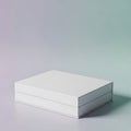A white box with holes on a plain background Royalty Free Stock Photo