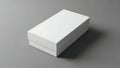White rectangular box on gray background Royalty Free Stock Photo