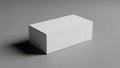 White rectangular box on gray background Royalty Free Stock Photo