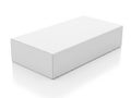 White rectangular box isolated on white background Royalty Free Stock Photo