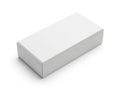 White rectangular box isolated on white background Royalty Free Stock Photo