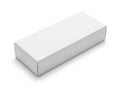 White rectangular box isolated on white background Royalty Free Stock Photo