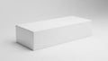 White rectangular box isolated on white background Royalty Free Stock Photo