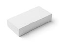 White rectangular box isolated on transparent background Royalty Free Stock Photo