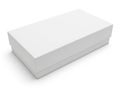 White rectangular box isolated on white background Royalty Free Stock Photo