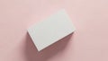 White rectangular box on pink background Royalty Free Stock Photo