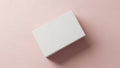 White rectangular box on pink background Royalty Free Stock Photo