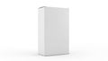 A white rectangular box on a plain white background Royalty Free Stock Photo