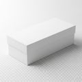 A white rectangular box on a transparent background Royalty Free Stock Photo